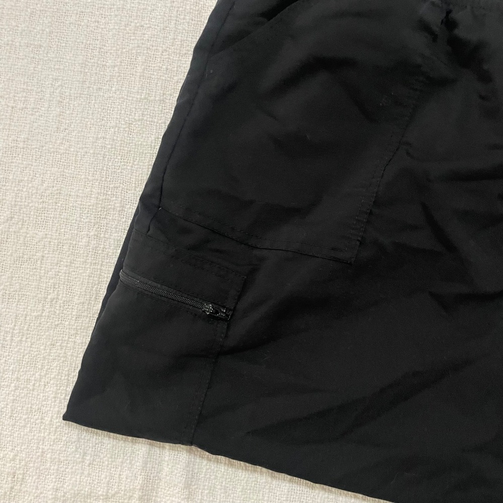 Lucy Black Wide Leg Activewear Pants Women S Short Zipper Pockets Stretch - Picture 10 of 10